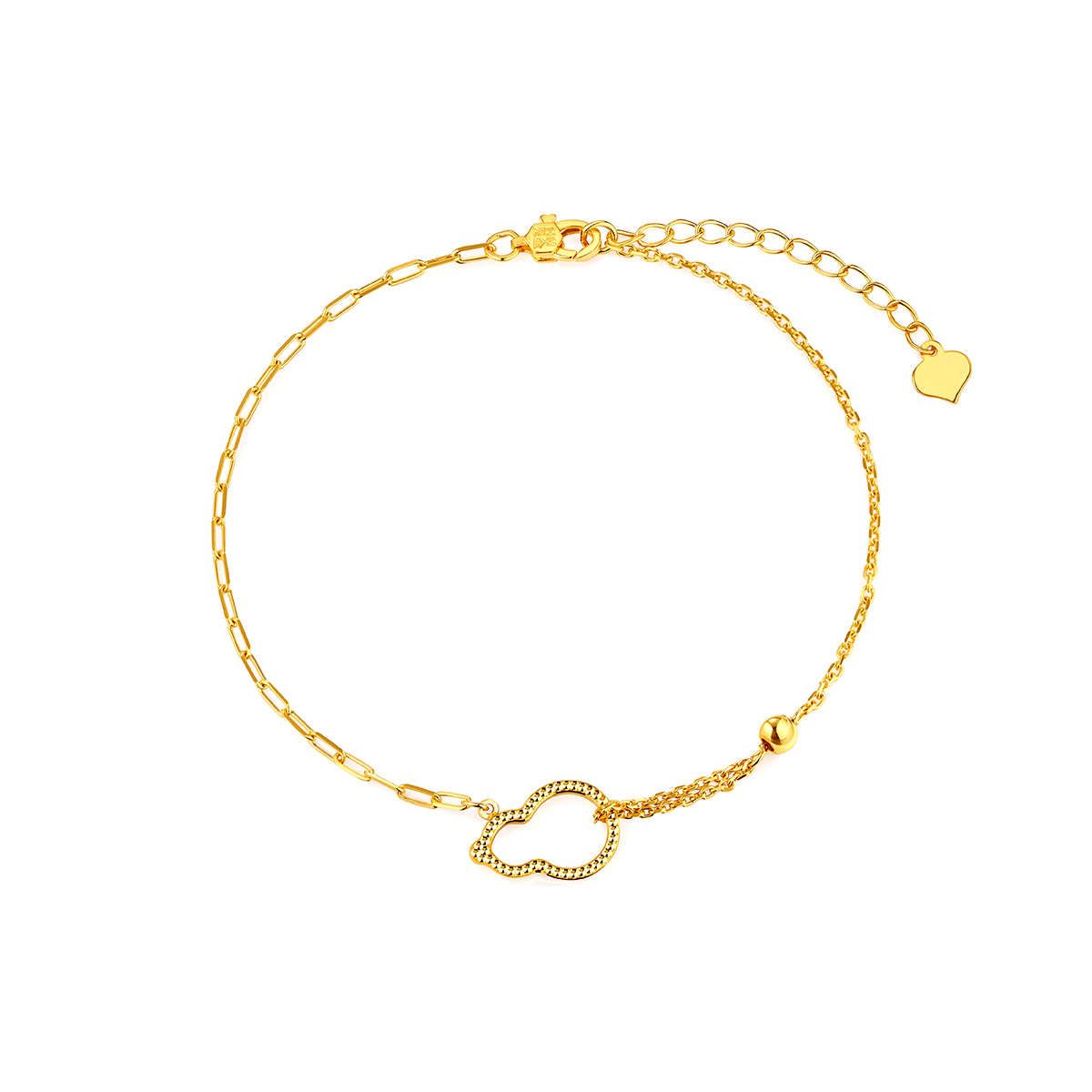 六福珠寶黃金手鏈 - “金葫蘆”黃金手鏈