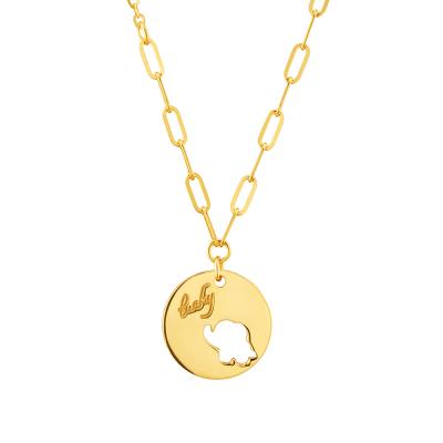 六福珠寶黃金頸鏈 - "小鴻象–幸運象"足金頸鏈